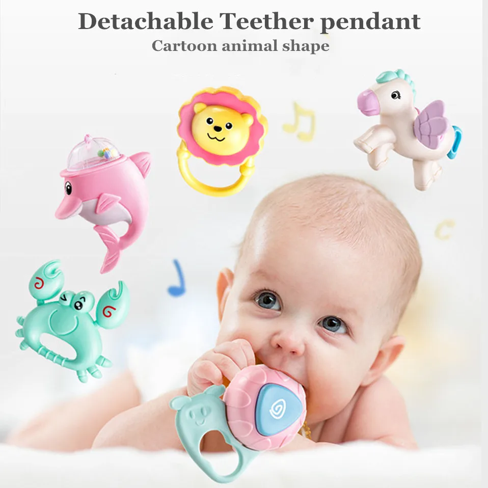 Кровать для новорожденных колокол грызунки-погремушки вращающаяся Музыкальная шкатулка со светом Игрушка-пазл для раннего развития игрушки Младенческая сенсорная игрушка колокольчик