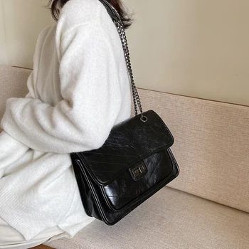 

High-Grade Textur 2020 Spring and Summer New Fashion Korean-Style All-match Messenger Bag Fashion Chain Shoulder Bag