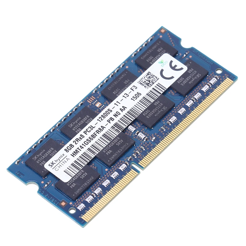 DDR3 8GB 12800 1600MHz 1,35 V ram память для ноутбука notebook 204-PIN SODIMM низкое напряжение Non-ECC двухканальный