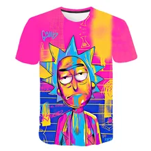 Новинка Рик и Морти от Jm2 арт 3D Футболка мужская футболка Летняя футболка аниме короткий рукав футболки с круглым вырезом Топы Прямая поставка