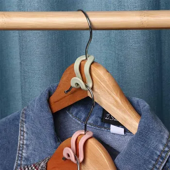 

5 Pcs Anti-slip Clothes Hanger Hooks Save Space Plastic Home Easy Hook Closet Organizer Storage Holder Hook For Clothes