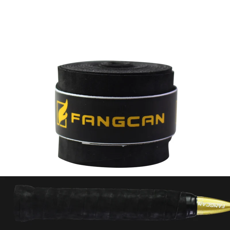 FANGCAN 3 шт. сухое ощущение овергрипы для теннисной ракетки носимый нарукавник для тенниса абразивные ракетки ручной обмотки бадминтон тонкий тип над захватом - Цвет: Black