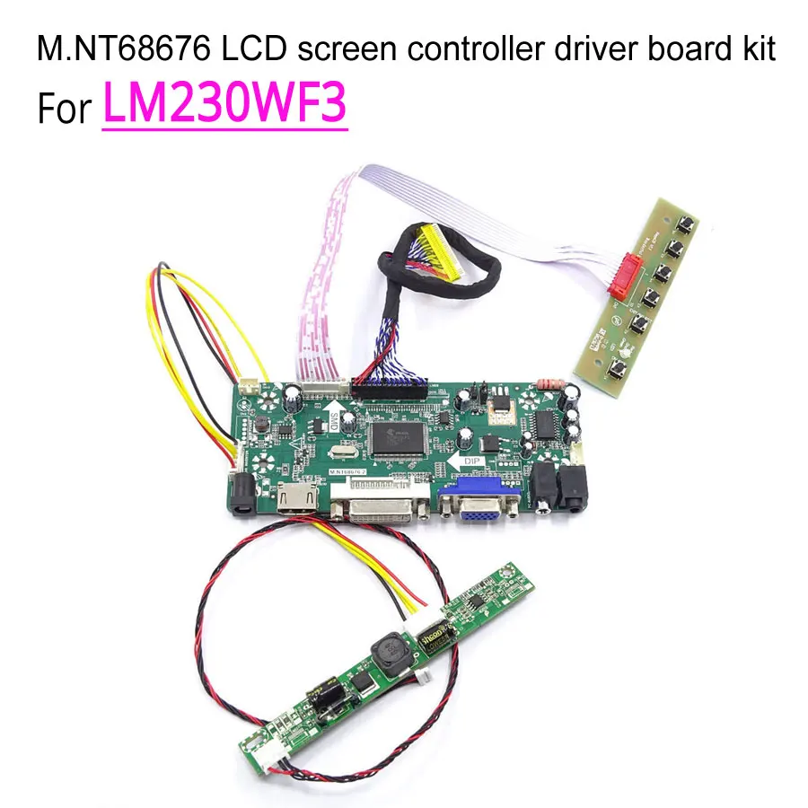 Для LM230WF3 LG 2" 1920*1080 ЖК-монитор панель WLED LVDS 30-Pin HDMI DVI VGA M. NT68676 дисплей Контроллер привод плата DIY комплект