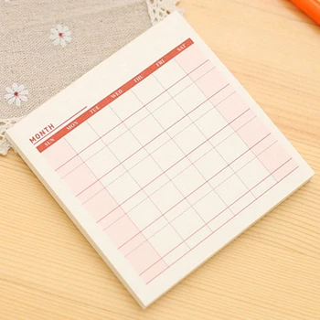

Stationary Check List Pad Month Schedule Office Weekly Plan Memo Scratchpad Message Note