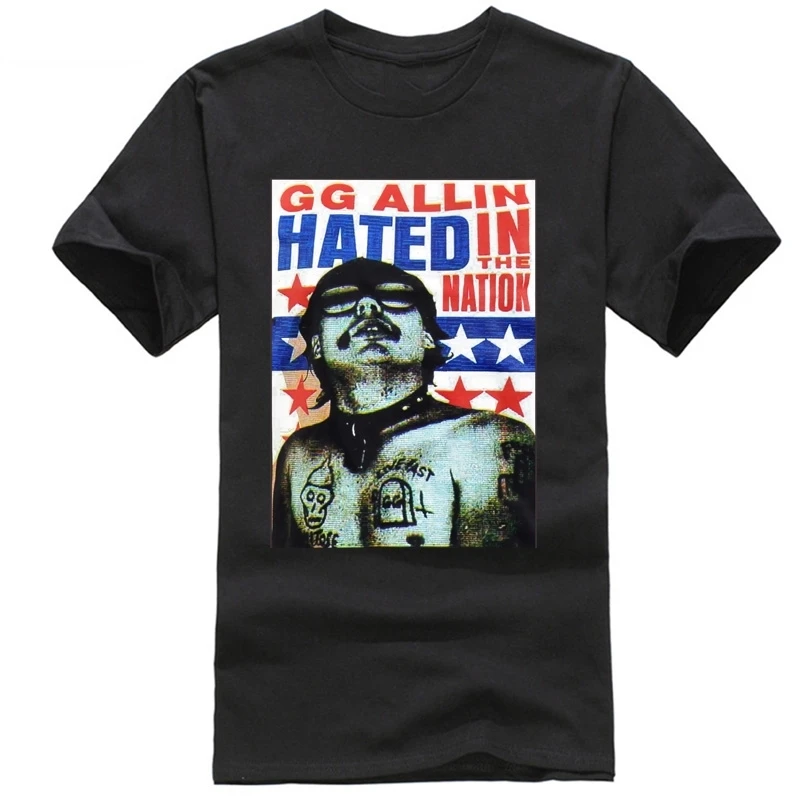 Мужская футболка GG ALLIN vehed IN THE NATION панк-рок культ killer JUNKIES S-5XL sbz3536 |