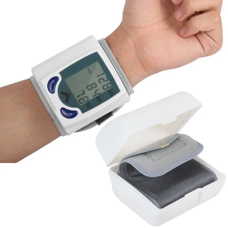 

Health Care automatic sphygmomanometer Wrist Cuff blood pressure meter Pulse Monitor machine Heart Beat Meter tester analyser