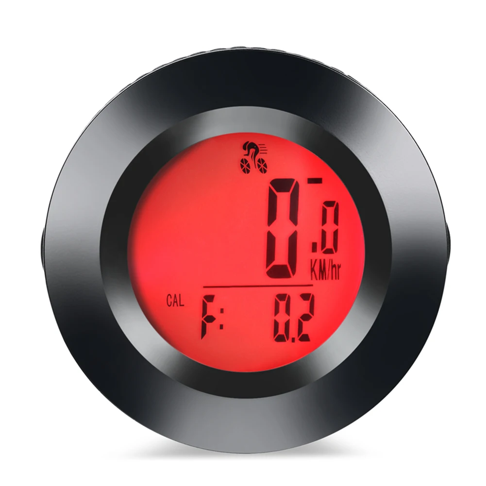 Велосипедный компьютер триколор светодиодный цифровой велосипедный Спидометр Секундомер узор непромокаемый одометр Аксессуары для велосипеда