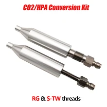 Pneumatic HPA Converters CO2 HPA Conversion Kit,S-TW and RG Threaded Airsoft, BB, and Pellet Gun CO2,Replacing 12g Cylinder