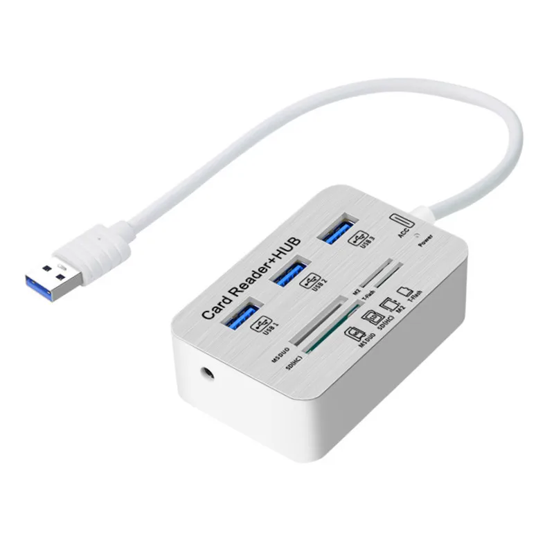 USB 3.0 Multi Hub Card Reader COMBO High Speed USB Hub with MS/SD/M2/TF
