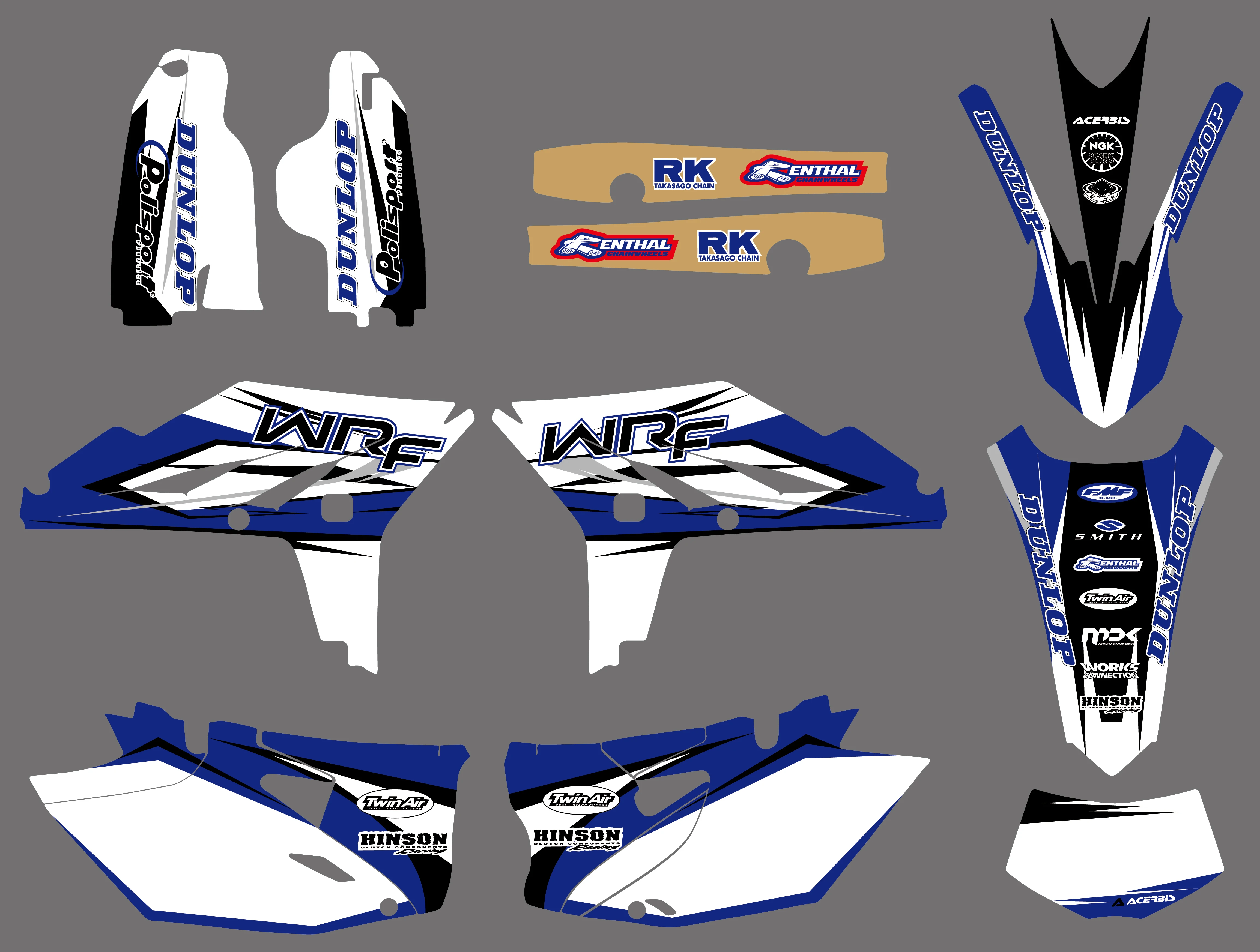 Наклейки графические для мотоцикла наклейки Yamaha WR450F WRF450 WRF 450 WR 450F 2012 2013 2014 2015