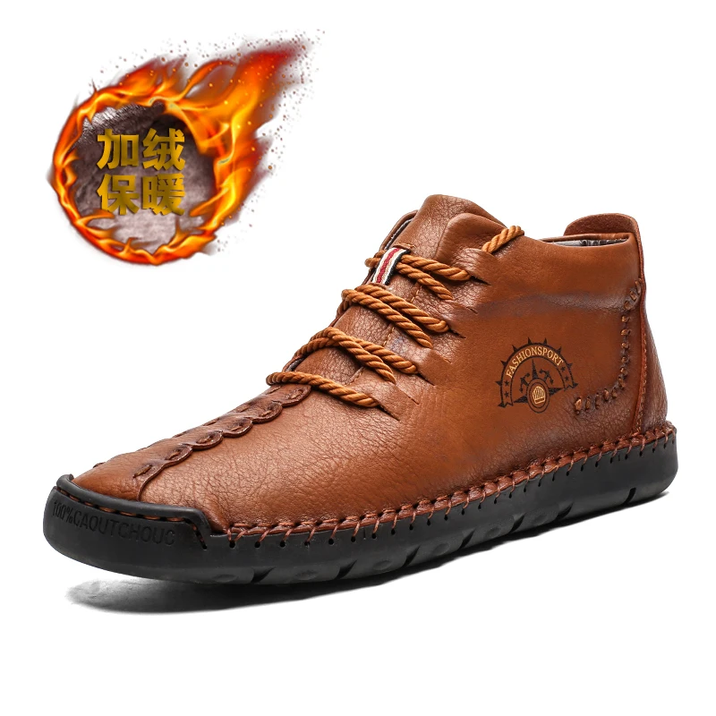 High Quality Genuine Leather Men Boot Fashion Autumn Winter Massage Shoes Male Hot Sale Breathable Men Ankle Boot Plus Size39-50 High Quality Genuine Leather Men Boot Fashion Autumn Winter Massage Shoes Male Hot Sale Breathable Men Ankle Boot Plus Size39-50