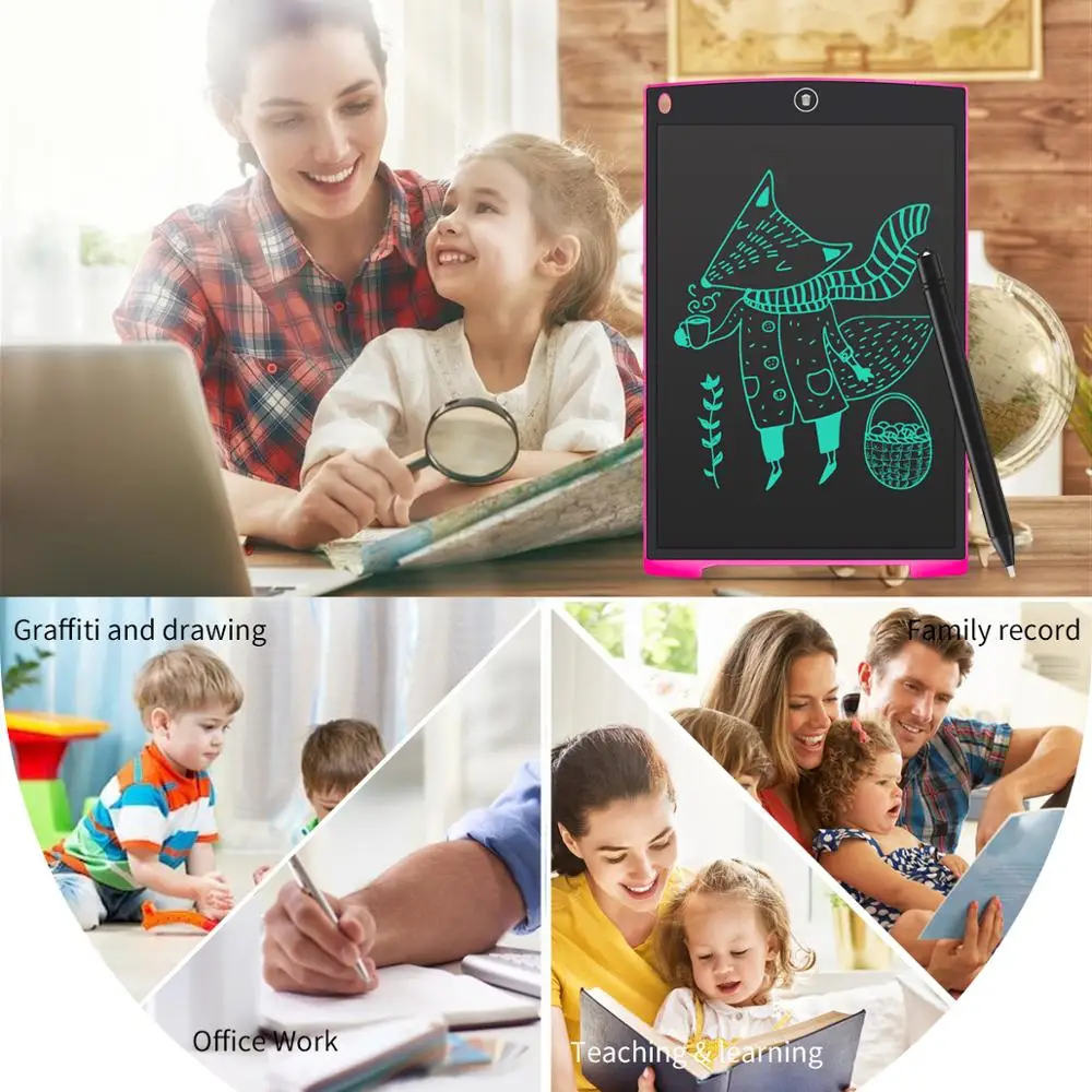 Новый 12 &quotLCD цифровой планшет электронная доска для заметок простой стилус