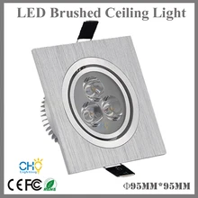 10 шт. светодиодный рассеивающий потолочный светильник для лица AC85-265v 3x1 Вт 3x2 Вт 6 Вт 3x3 Вт 9 Вт Светодиодная точечная потолочная лампа с регулируемой яркостью