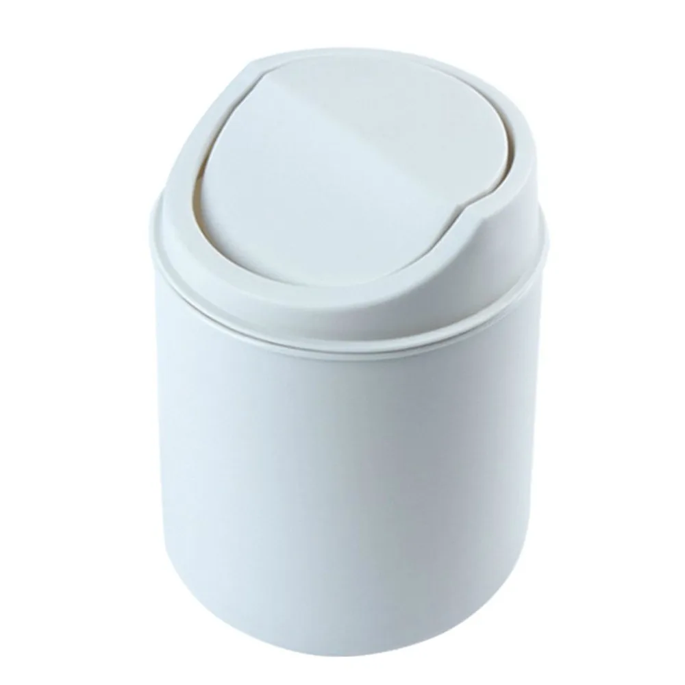 Мини-Настольная креативная мусорная корзина для кухни, гостиной, экологически чистое сухофруктовое ведро для хранения сухого мусора - Цвет: Белый