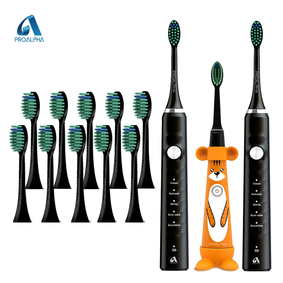 Sonic Electric Toothbrush Proalpha Automatic Smart Tooth Brush Waterproof Bath Rechargeable