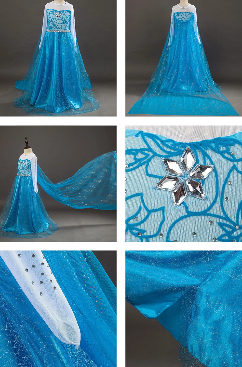 cutest baby dresses 3 5 6 8 10 Years Girls Snow Queen Elsa 2 Dress Kids Halloween White Princess Costume Children Birthday Party Frocks Clothes Up skirt for baby girl