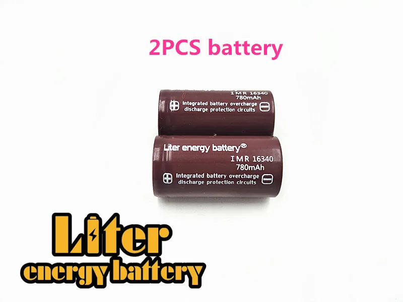 Золотой Литровая энергетическая батарея RCR 123 16340 780mAh 3,7 V литий-ионная аккумуляторная батарея+ дорожное зарядное устройство может использоваться для светодиодный фонарик - Цвет: Золотой
