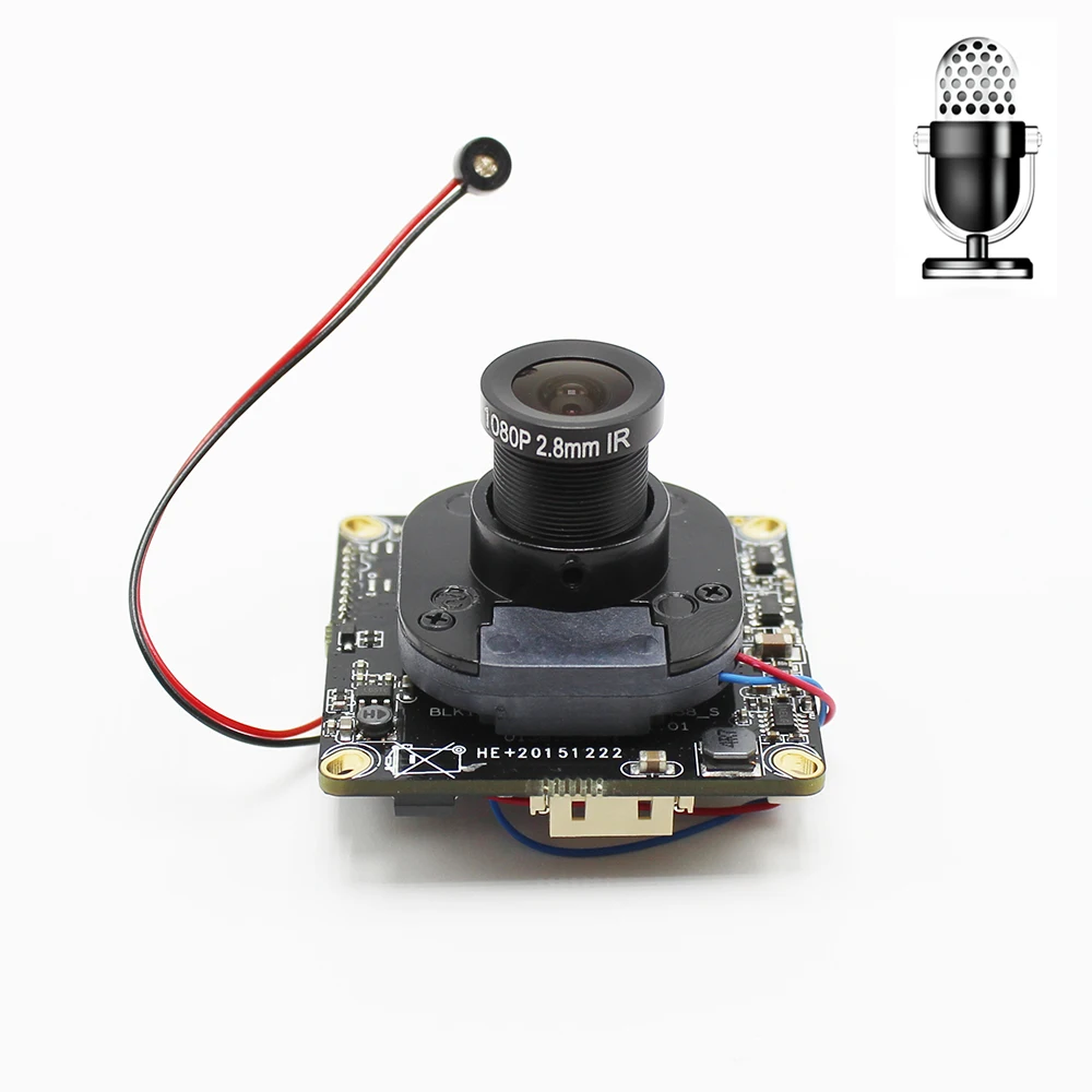 

H.265 HD IP Camera Module Board with Audio Microhpone 1080P 2MP Network Camera ONVIF CMS XMEYE P2P