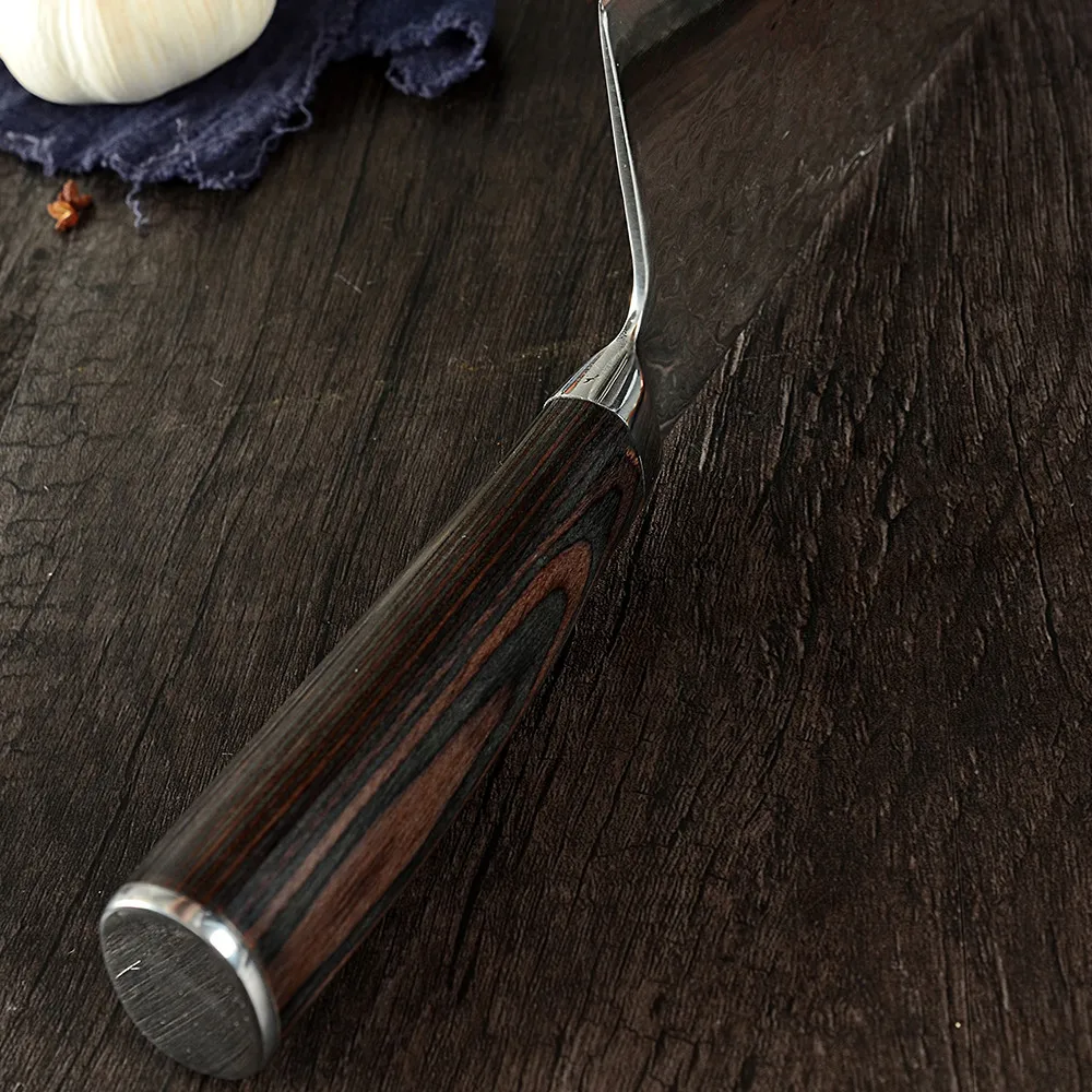 ZEMEN Chinese Cleaver Quality нержавеющая сталь 7 дюймов разделочная кость аксессуары для