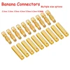 10pair/lot 2.0mm 3.0mm 3.5mm 4.0mm 5.0mm 5.5mm 6.0mm 6.5mm 8.0MM Gold Bullet Banana Connector plug for ESC Lipo RC battery Motor ► Photo 1/6