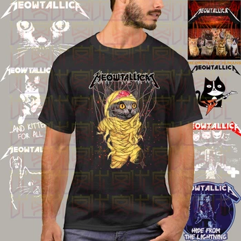

Cat Meowtallica Mummy Cat Rock Music String Puppet Men T-Shirt Cotton S-4Xl 2020 Summer Style Tee Shirt Amazing Unique
