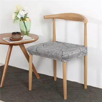 

Chair Seat Cover for Dining Room Printed Office Chair Seat Slipcover Removable Stretch for Short Chair Housse De Chaise