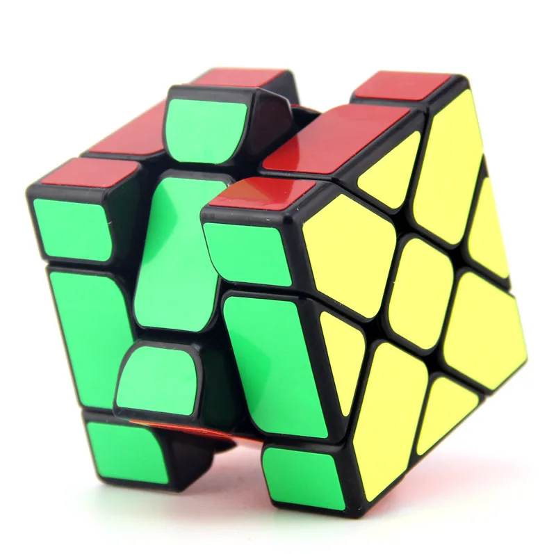 Yongjun стиль Shift Edge черный и белый с рисунком нестандартный Куб Профессиональная специальная форма обучающая игрушка Кубик Рубика