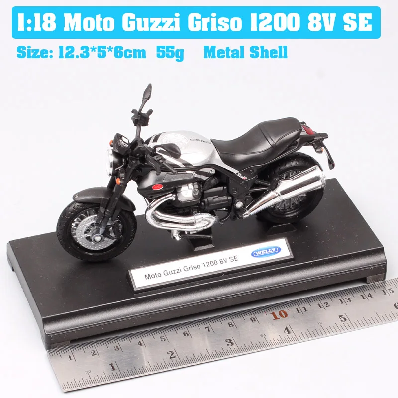 1/18 scale Welly Moto Guzzi Griso 1200 8V SE diecast motorcycle bike model Toy 