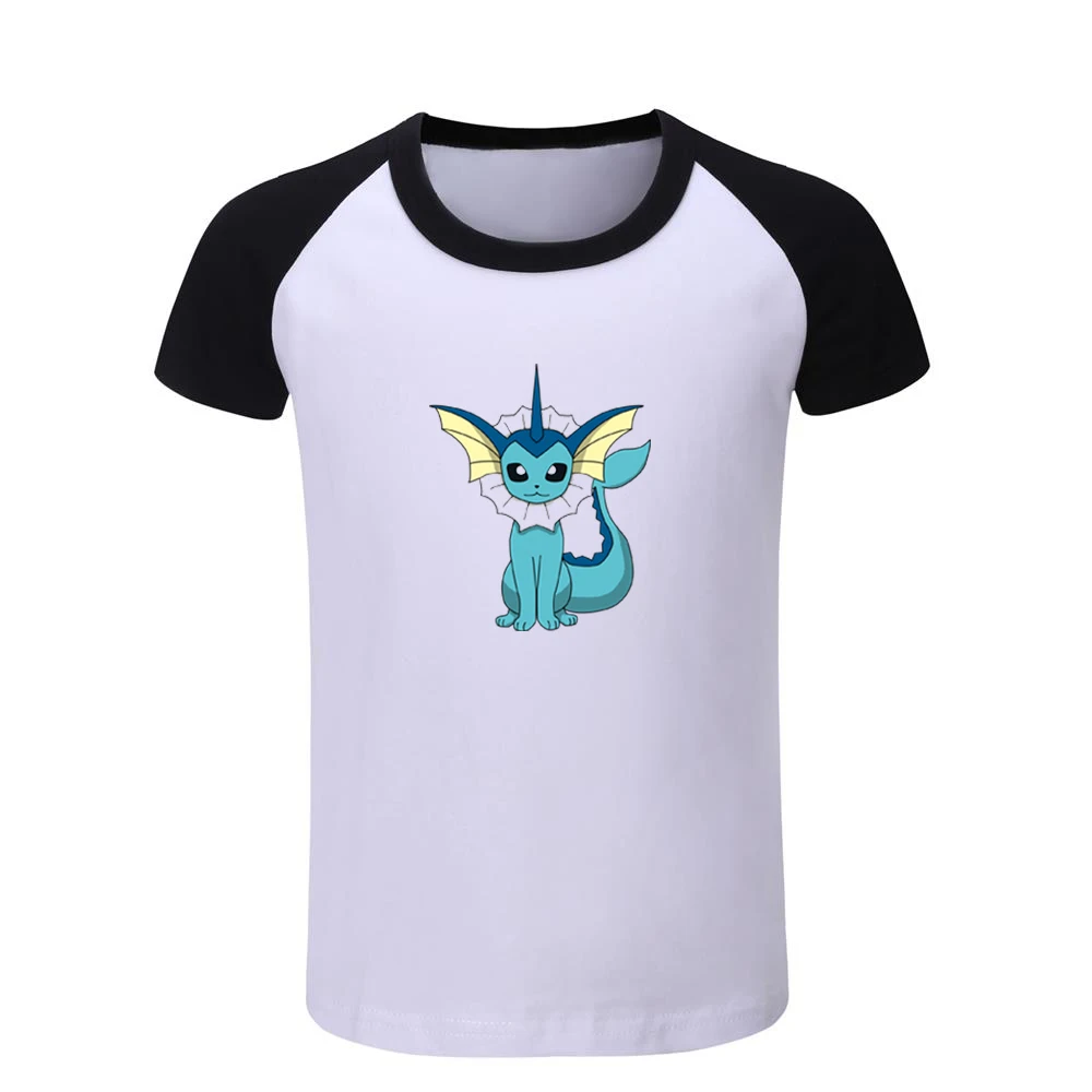 Футболки с покемоном Vaporeon Espeon Детские хлопковые футболки с графическим принтом Рождественский подарок с короткими рукавами для мальчиков и девочек - Цвет: JeKCB997D