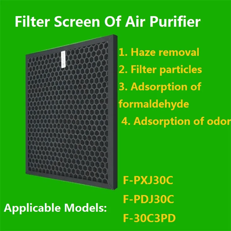 

Fit for Panasonic Air Purifier Activated Carbon Filter F-PXJ30C/F-PDJ30C/F-30C3PD/F-ZXJP30C Adsorb Formaldehyde Adsorb VOC PM2.5