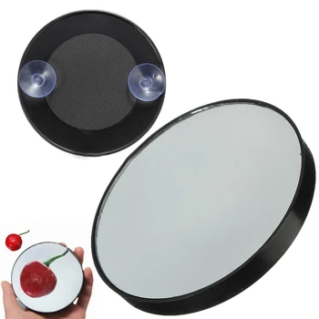 

Portable 10X Makeup Glass Cosmetics Mirror With Suction Cups Black Compact