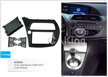 

Single/Double Din Car Fascia Radio Panel for Honda Civic Hatchback 2006-2011 (Left Wheel) Frame Dash Fitting Kit Facia Plate