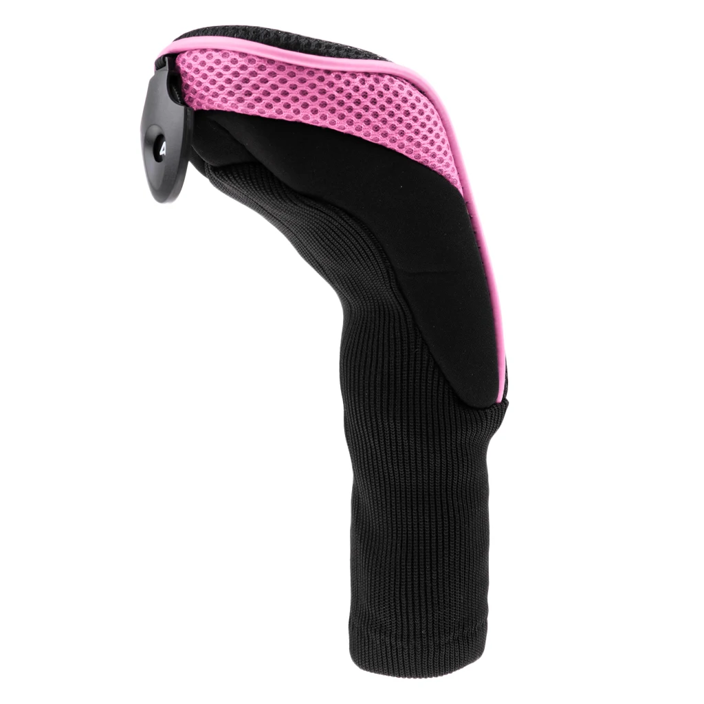 Pink Сетка с длинным горлом Гольф клуб спасательные головки крышки гибридная насадка для клюшки для гольфа Накладка для клюшки UT - Цвет: Pink