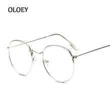 Новые дизайнерские круглые стеклянные es женские для зрения оправа из металлического стекла es оправа с прозрачными линзами очки для глаз черный серебристый золотой глаз, стекло