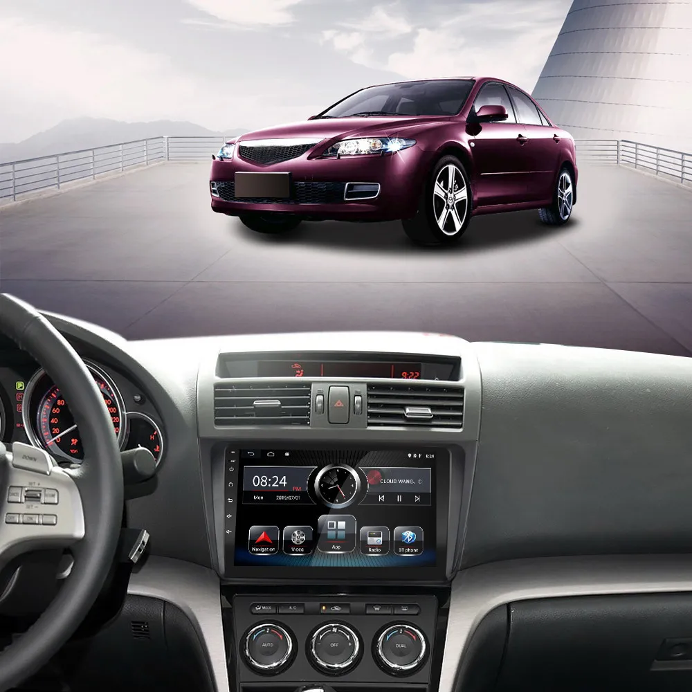 2G ram Android автомобильный DVD мультимедийный плеер для Mazda 6 Rui wing 2008 2009 2010 2011 2012 2013 стерео автомобильный Радио gps навигация