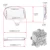 LZONE - Clear Cam Gear Cover Крышка Зубчатого Ремня Грм Turbo Cam Шкив Для 96-05 Mitsubishi Evolution Lancer EVO4-8 4G63 JR6338