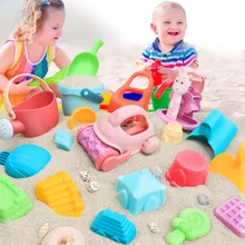 Ensemble de jouets de plage doux pour enfants, seau de plage d'été, jeu d'hiver avec pelle à neige, jeu de dragage de sable avec jouets d'extérieur à eau