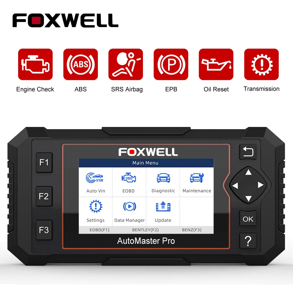 Foxwell NT614 Elite OBD2 автомобильный диагностический инструмент OBD2 считыватель кодов ENG/ABS/SRS/SAS+ EPB/масляный Сервис Сброс ODB2 OBD2 автомобильный сканер