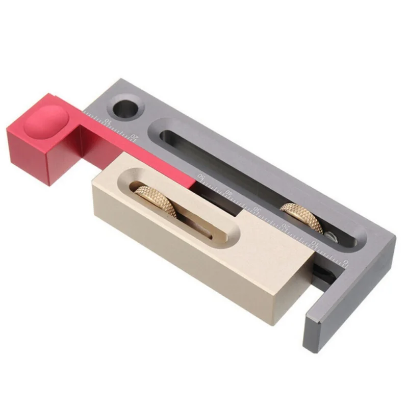 

Woodworking Table Saw Gap Slot Regulator Slot Ruler Make The Mortise Tenon Movable Measuring Block Length Compensation Tool Drop
