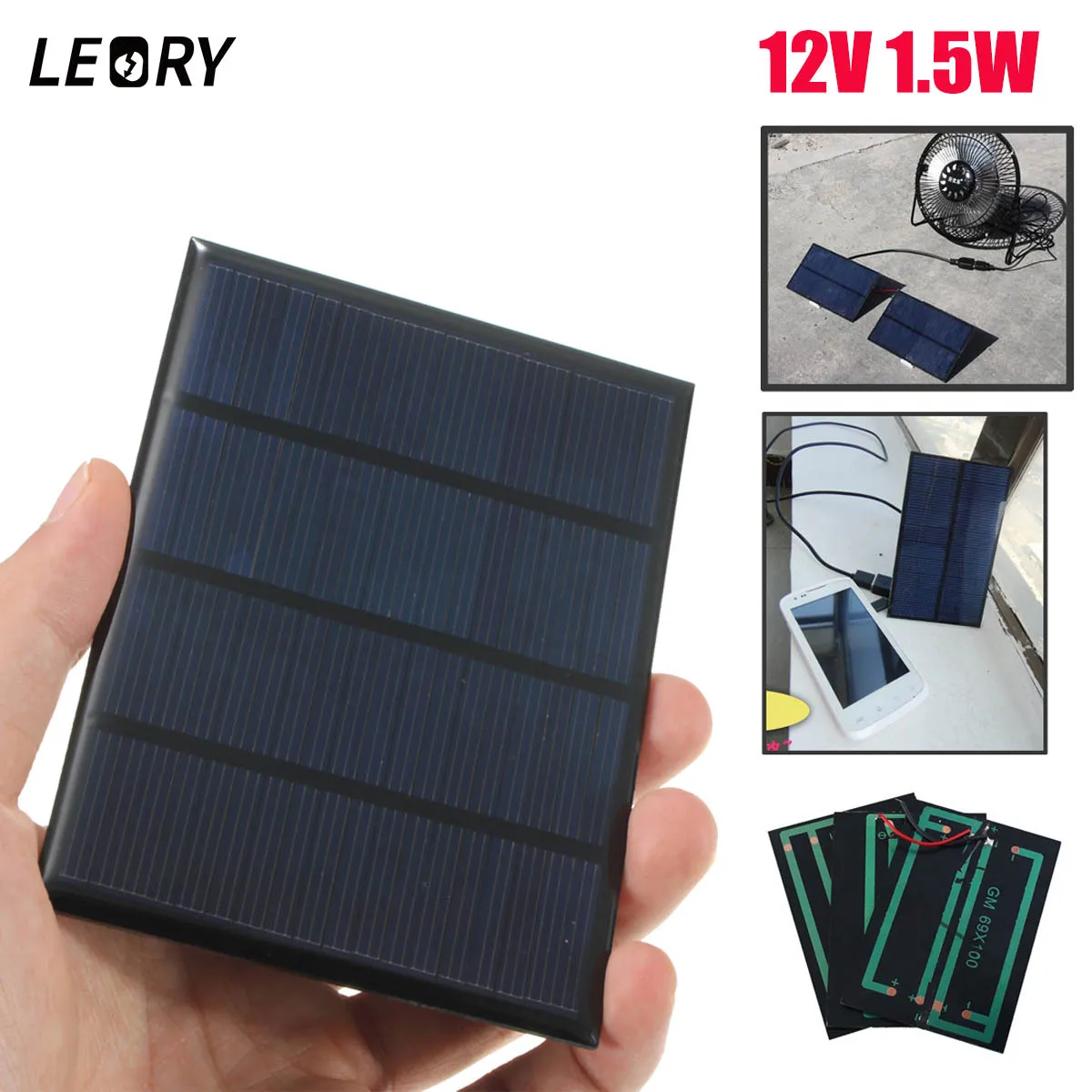Солнечная панель 12V 5V 0 5 W 1 3W мини солнечная система DIY для аккумуляторов Зарядные