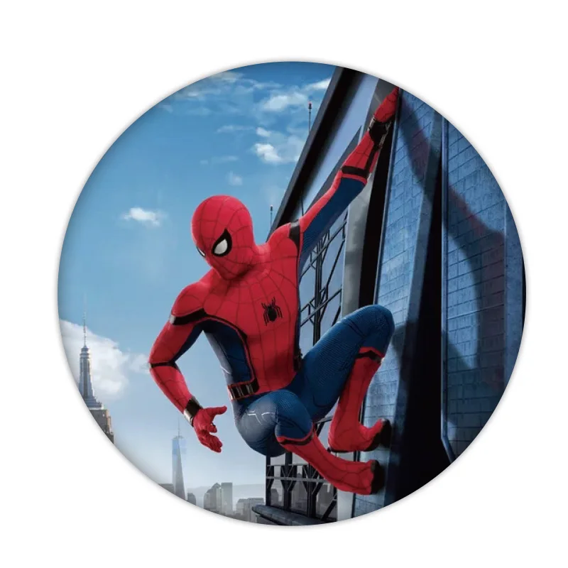 1 шт. marveddeadpool значок Человека паука кнопка сделай сам безделушка пластмассовые