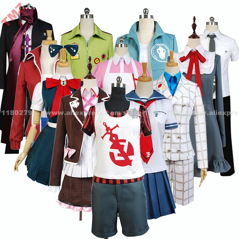 

Dangan Ronpa DanganRonpa Kiyotaka Ishimaru Ibuki Mioda Monaca Towa Characters Clothes Cosplay Costume,Customized Accepted