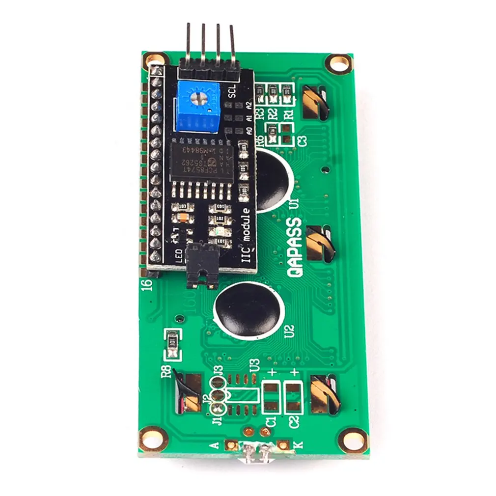 Iic/I2C 1602 Модуль ЖКД синий экран обеспечивает оптический дисплей для файлов библиотеки модуль ультра-небольшой низкой мощности