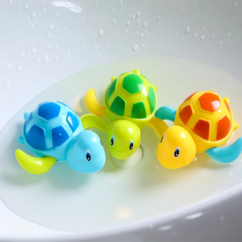 

Cute Cartoon Animal Tortoise Classic Baby Water Toy Infant Swim Turtle Wound-up Chain Clockwork Kids Beach Bath Toys Jouet Bebe