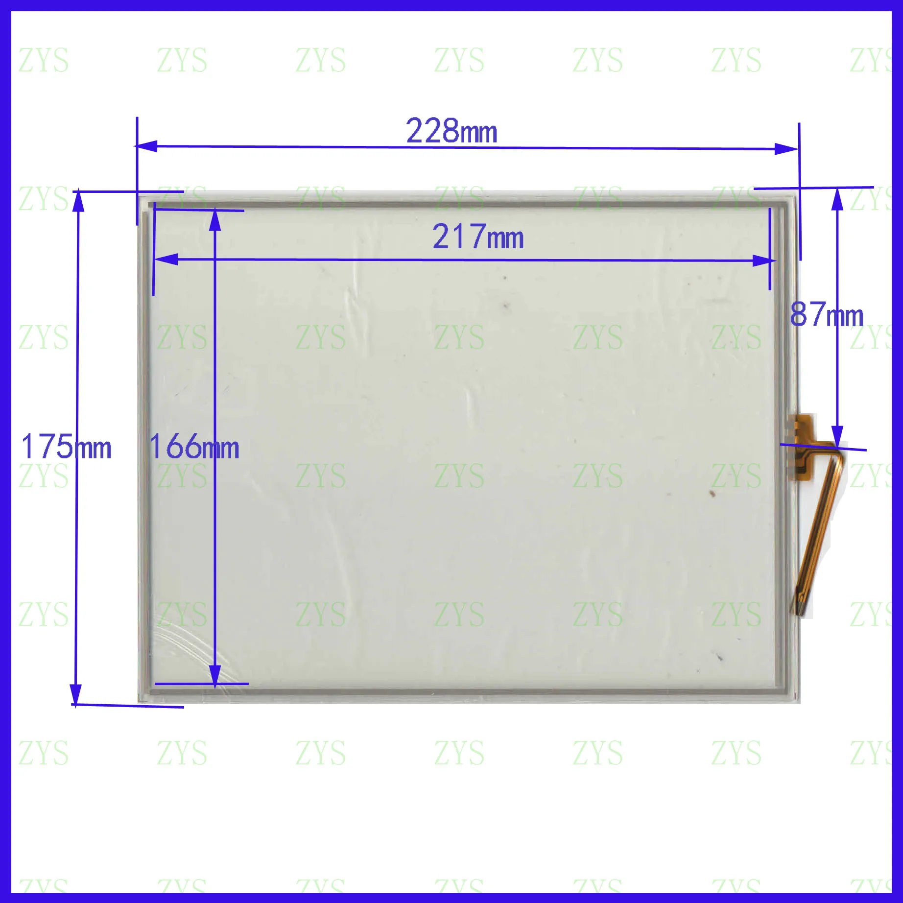 

ZhiYuSun GP 1044A 10.4Inch 228*175mm 4Wire Resistive TouchScreen Panel Digitizer 228*175 for GPS CAR this is compatible