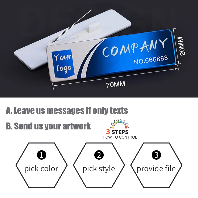 Рисунок 4 - Именной значок из нержавеющей стали