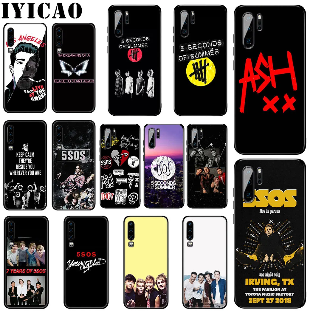 IYICAO 5 секунд лета 5SOS Мягкий силиконовый чехол для huawei P Smart Z Plus 2019 P30 P20 P10 Lite Pro Чехол