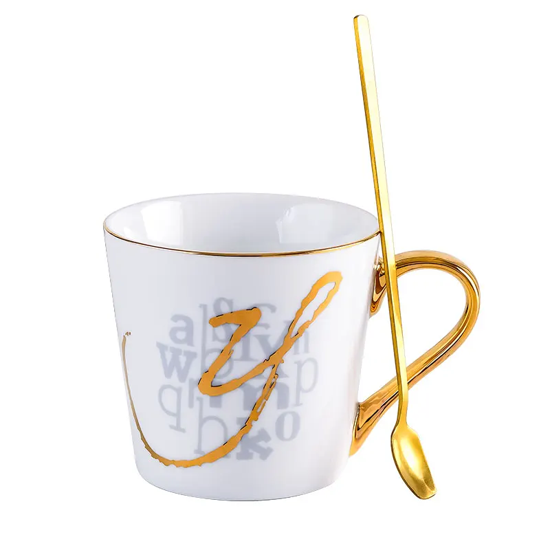 

Coffee Cup High Grade Exquisite Phnom Penh Ceramic Cup Set Water Cup Household Letter Cup Ceramic Men's Mug