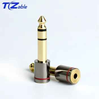 

2x 6.35mm To 3.5 mm Audio Converter Adapter 6.5mm 1/4" Male to 3.5mm 1/8" Female Stereo Headphone Plug For Microphone Amplifier