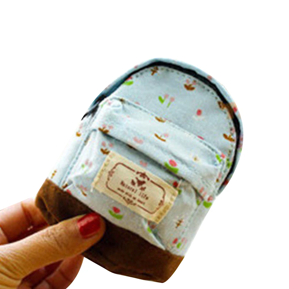 

Girls Light Weighted Style Zipper Wallet Multi-color Portable Key Chain Fashion Gifts Small Cute Coin Purse Mini Backpack